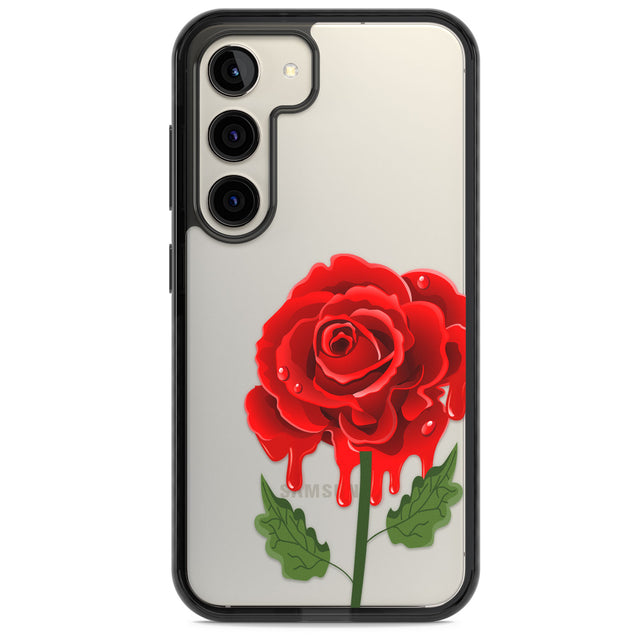 Melting Rose Impact Phone Case for Samsung Galaxy S24, Samsung Galaxy S23, Samsung Galaxy S22