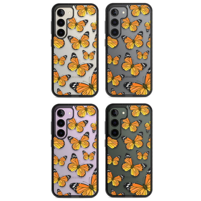 Sun-Yellow Butterflies Impact Phone Case for Samsung Galaxy S24, Samsung Galaxy S23, Samsung Galaxy S22