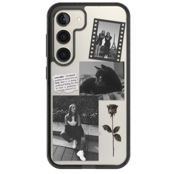 Personalised Black & White Scrapbook Photos