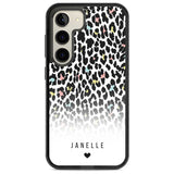 Personalised Pastel Leopard Spots Custom Phone Case Samsung S22 / Black Impact Case,Samsung S23 / Black Impact Case Blanc Space