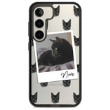 Personalised Bombay Cat Photo Custom Phone Case Samsung S22 / Black Impact Case,Samsung S23 / Black Impact Case Blanc Space