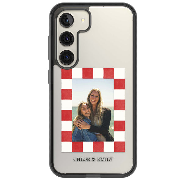 Personalised Red Check Photo