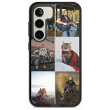 Personalised 6 Photo Grid Custom Phone Case Samsung S22 / Black Impact Case,Samsung S23 / Black Impact Case Blanc Space