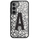 Personalised Floral Pattern Personalised Custom Phone Case Samsung S22 / Black Impact Case,Samsung S23 / Black Impact Case Blanc Space