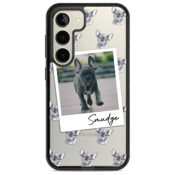 Personalised Grey French Bulldog Instant Camera Photo