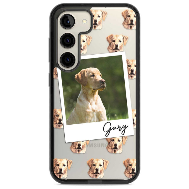 Personalised Labrador, Tan - Dog Photo Custom Phone Case Samsung S22 / Black Impact Case,Samsung S23 / Black Impact Case Blanc Space