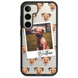 Personalised Border Terrier - Dog Photo Custom Phone Case Samsung S22 / Black Impact Case,Samsung S23 / Black Impact Case Blanc Space