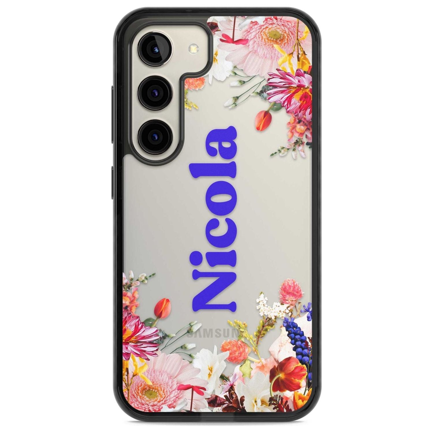 Personalised Text with Floral Borders