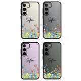 Personalised Buterflies & Wildflowers Impact Phone Case for Samsung Galaxy S24, Samsung Galaxy S23, Samsung Galaxy S22