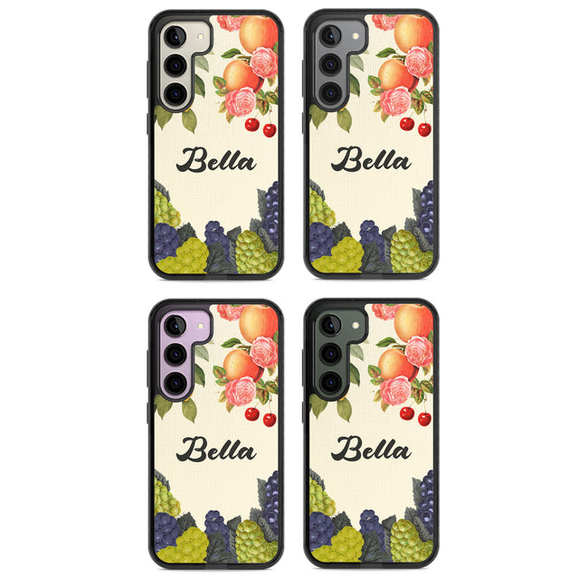 Personalised Vintage Fruits Impact Phone Case for Samsung Galaxy S24, Samsung Galaxy S23, Samsung Galaxy S22