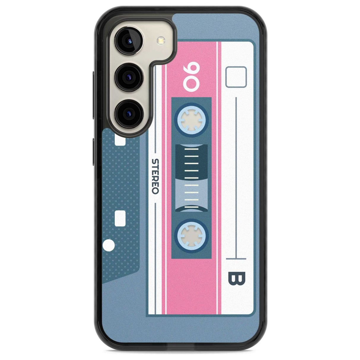 Personalised Retro Mixtape Custom Phone Case Samsung S22 / Black Impact Case,Samsung S23 / Black Impact Case Blanc Space