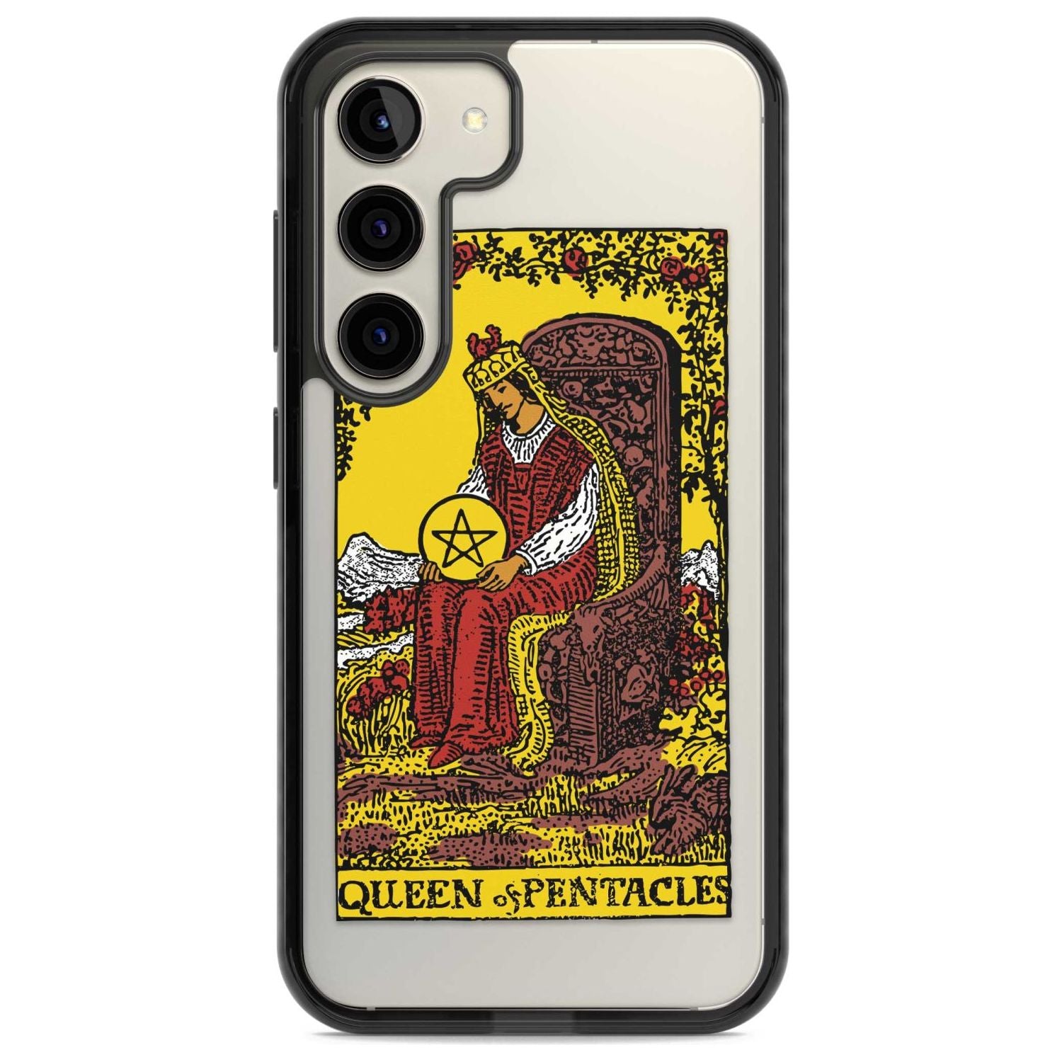 Personalised Queen of Pentacles Tarot Card - Colour