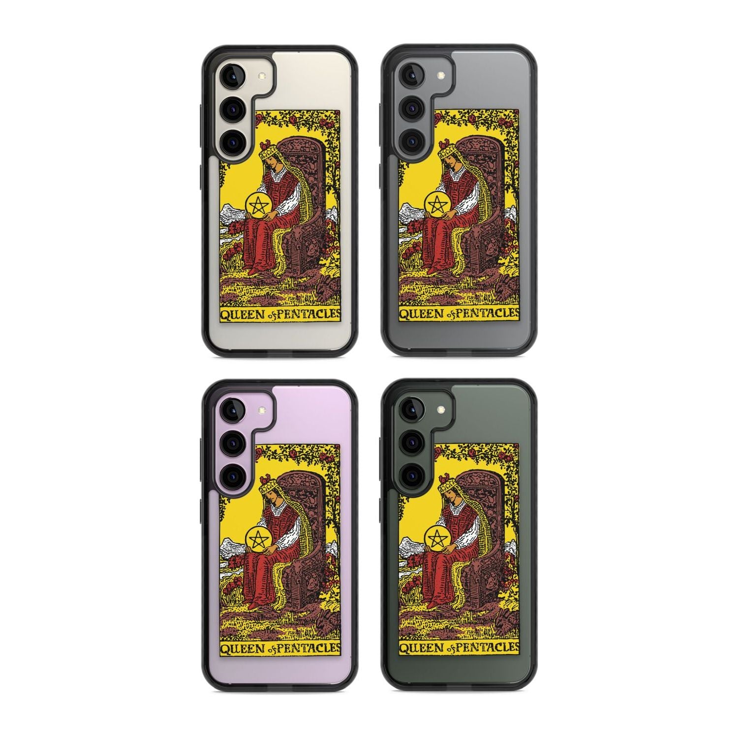 Personalised Queen of Pentacles Tarot Card - Colour