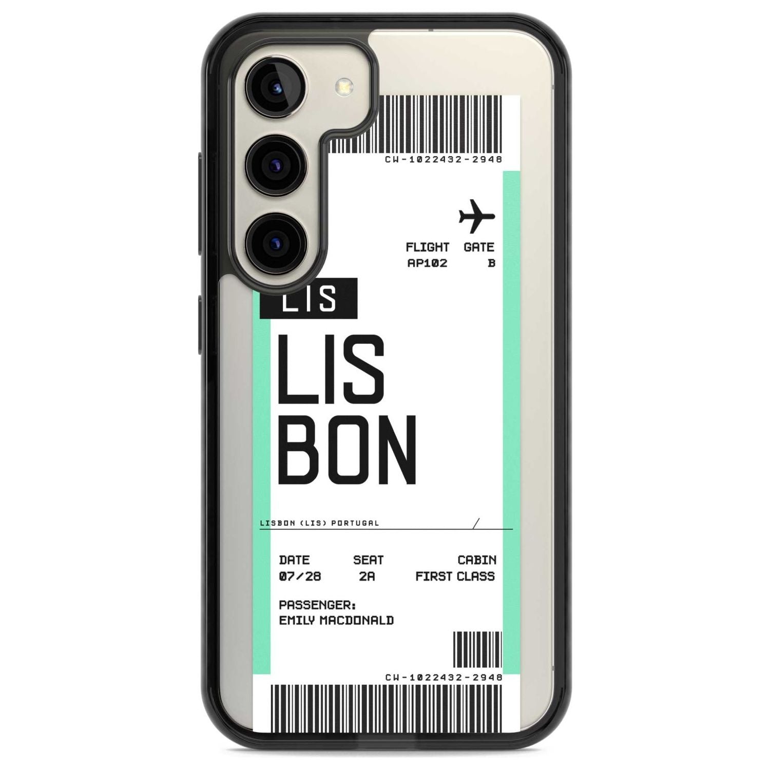 Personalised Lisbon Boarding Pass