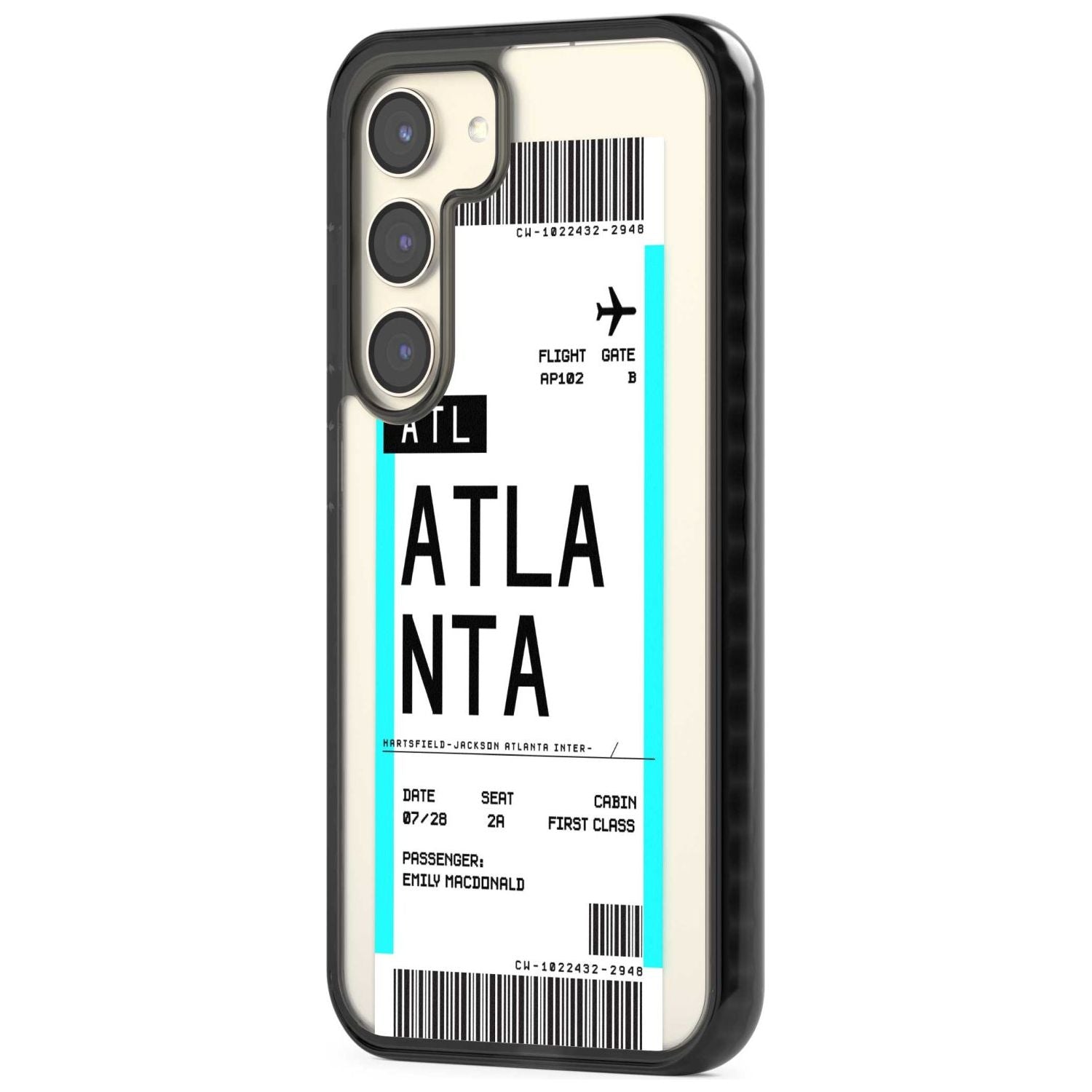 Personalised Atlanta Boarding Pass