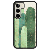 Large Cacti Mix Design Phone Case Samsung S22 / Black Impact Case,Samsung S23 / Black Impact Case Blanc Space