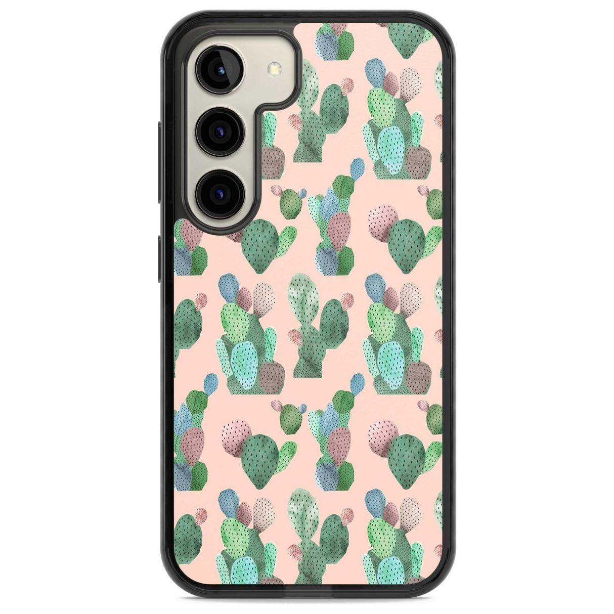 Pink Cactus Pattern Design