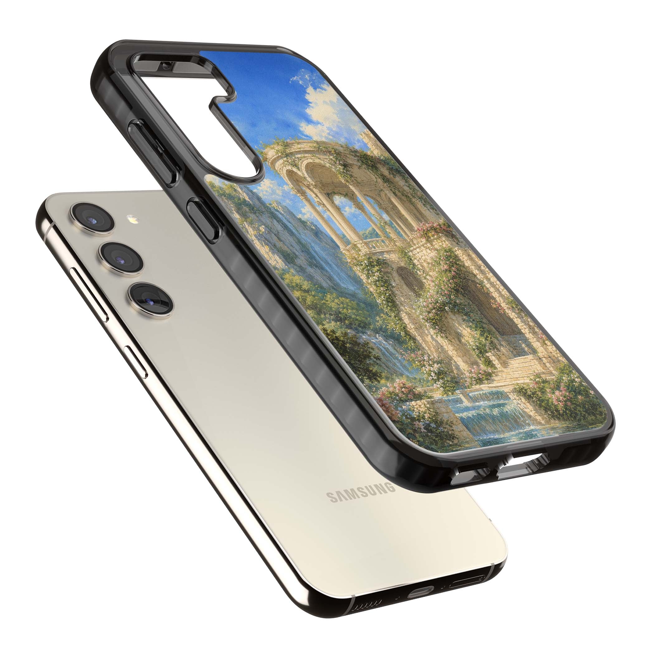 Palace Pavilion fairycore iPhone case | Black Impact case for Samsung Galaxy S24, Samsung Galaxy S23, Samsung Galaxy S22