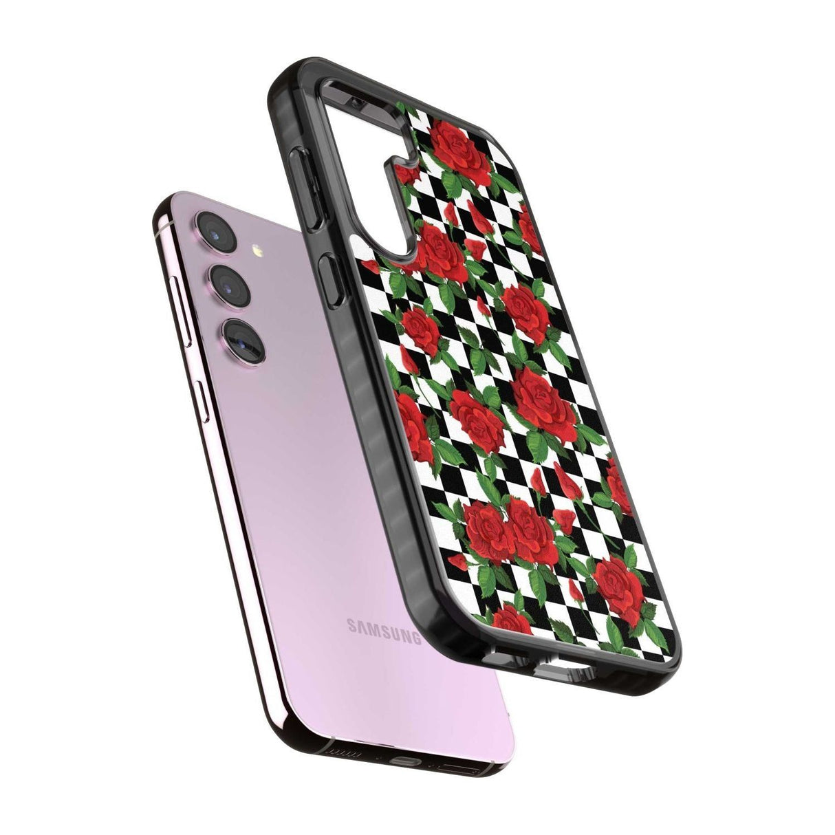 Checkered Pattern & Red Roses Phone Case iPhone 15 Pro Max / Black Impact Case,iPhone 15 Plus / Black Impact Case,iPhone 15 Pro / Black Impact Case,iPhone 15 / Black Impact Case,iPhone 15 Pro Max / Impact Case,iPhone 15 Plus / Impact Case,iPhone 15 Pro / Impact Case,iPhone 15 / Impact Case,iPhone 15 Pro Max / Magsafe Black Impact Case,iPhone 15 Plus / Magsafe Black Impact Case,iPhone 15 Pro / Magsafe Black Impact Case,iPhone 15 / Magsafe Black Impact Case,iPhone 14 Pro Max / Black Impact Case,iPhone 14 Plus