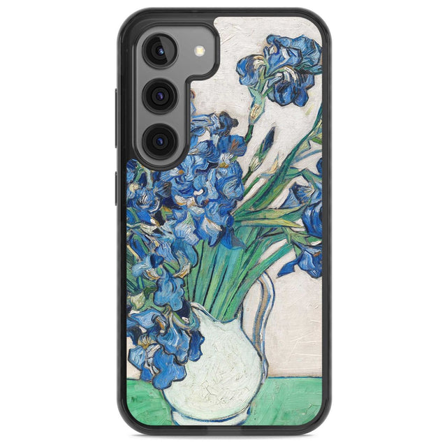 Irises by Vincent Van Gogh Phone Case Samsung S22 / Black Impact Case,Samsung S23 / Black Impact Case Blanc Space