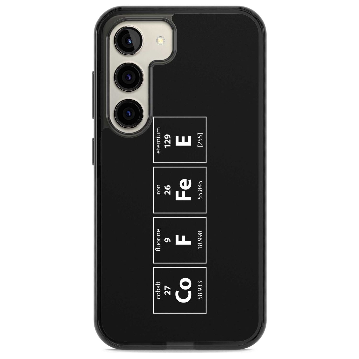 Coffee Element (Black) Phone Case Samsung S22 / Black Impact Case,Samsung S23 / Black Impact Case Blanc Space