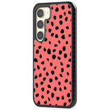 Black on Salmon Pink Dalmatian Polka Dot Spots Phone Case iPhone 15 Pro Max / Black Impact Case,iPhone 15 Plus / Black Impact Case,iPhone 15 Pro / Black Impact Case,iPhone 15 / Black Impact Case,iPhone 15 Pro Max / Impact Case,iPhone 15 Plus / Impact Case,iPhone 15 Pro / Impact Case,iPhone 15 / Impact Case,iPhone 15 Pro Max / Magsafe Black Impact Case,iPhone 15 Plus / Magsafe Black Impact Case,iPhone 15 Pro / Magsafe Black Impact Case,iPhone 15 / Magsafe Black Impact Case,iPhone 14 Pro Max / Black Impact Ca