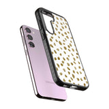 Gold Look on White Dalmatian Polka Dot Spots Phone Case iPhone 15 Pro Max / Black Impact Case,iPhone 15 Plus / Black Impact Case,iPhone 15 Pro / Black Impact Case,iPhone 15 / Black Impact Case,iPhone 15 Pro Max / Impact Case,iPhone 15 Plus / Impact Case,iPhone 15 Pro / Impact Case,iPhone 15 / Impact Case,iPhone 15 Pro Max / Magsafe Black Impact Case,iPhone 15 Plus / Magsafe Black Impact Case,iPhone 15 Pro / Magsafe Black Impact Case,iPhone 15 / Magsafe Black Impact Case,iPhone 14 Pro Max / Black Impact Case