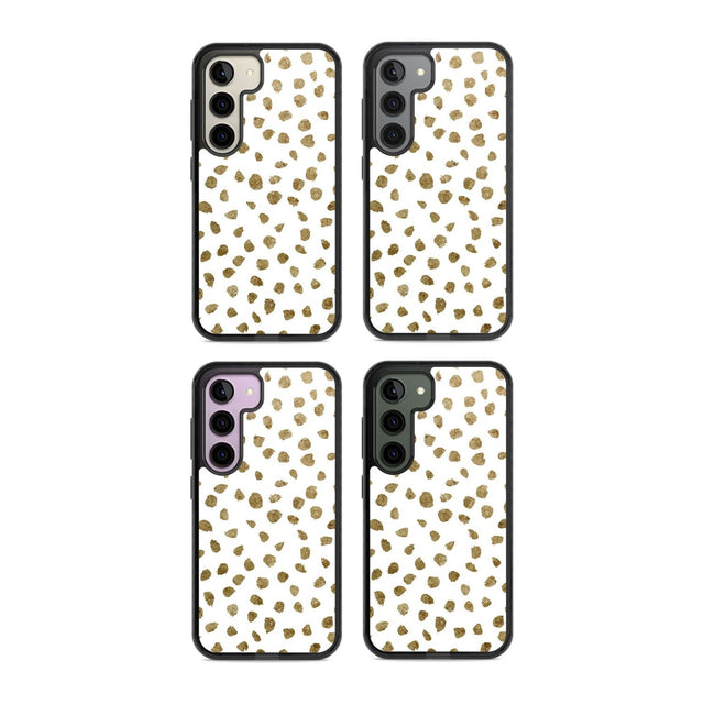 Gold Look on White Dalmatian Polka Dot Spots Phone Case iPhone 15 Pro Max / Black Impact Case,iPhone 15 Plus / Black Impact Case,iPhone 15 Pro / Black Impact Case,iPhone 15 / Black Impact Case,iPhone 15 Pro Max / Impact Case,iPhone 15 Plus / Impact Case,iPhone 15 Pro / Impact Case,iPhone 15 / Impact Case,iPhone 15 Pro Max / Magsafe Black Impact Case,iPhone 15 Plus / Magsafe Black Impact Case,iPhone 15 Pro / Magsafe Black Impact Case,iPhone 15 / Magsafe Black Impact Case,iPhone 14 Pro Max / Black Impact Case