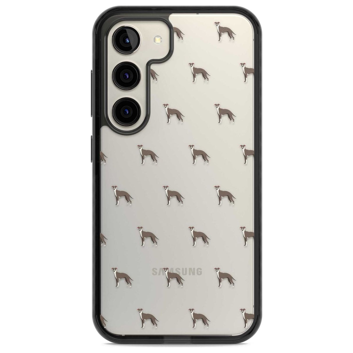 Whippet/Italian Greyhound Dog Pattern Clear