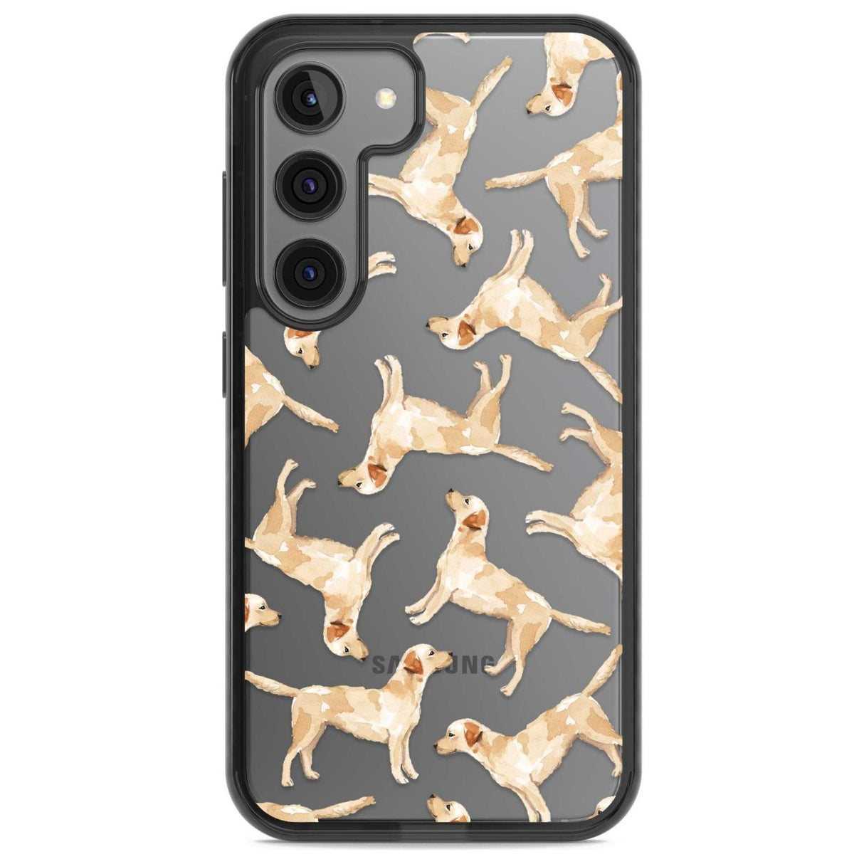 Yellow Labrador Watercolour Dog Pattern