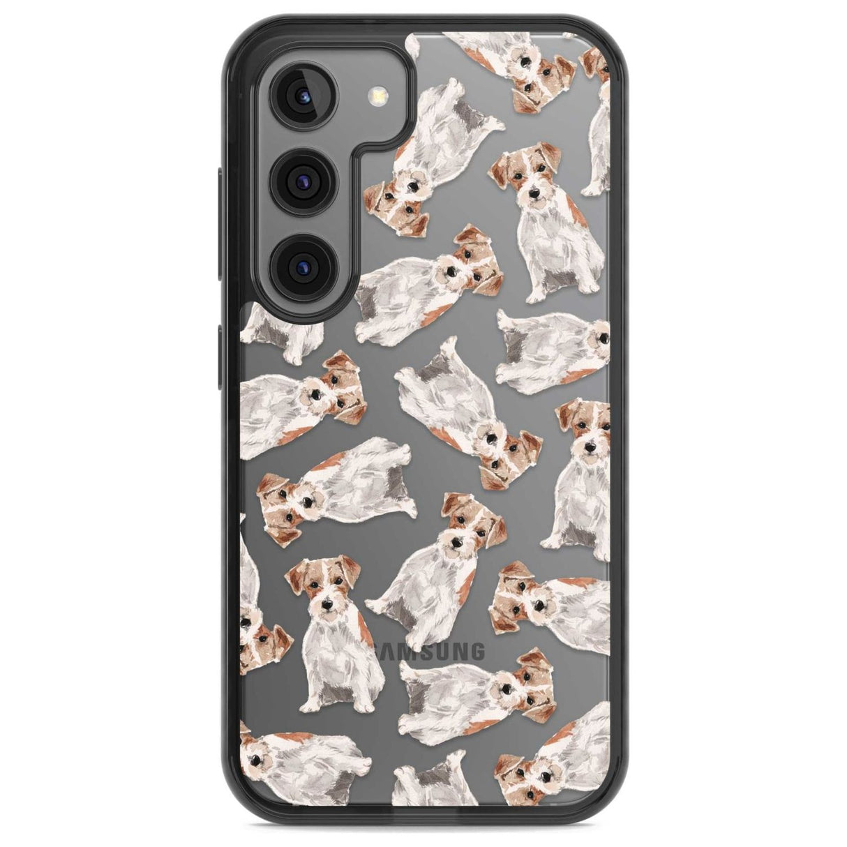 Wirehaired Jack Russell Watercolour Dog Pattern