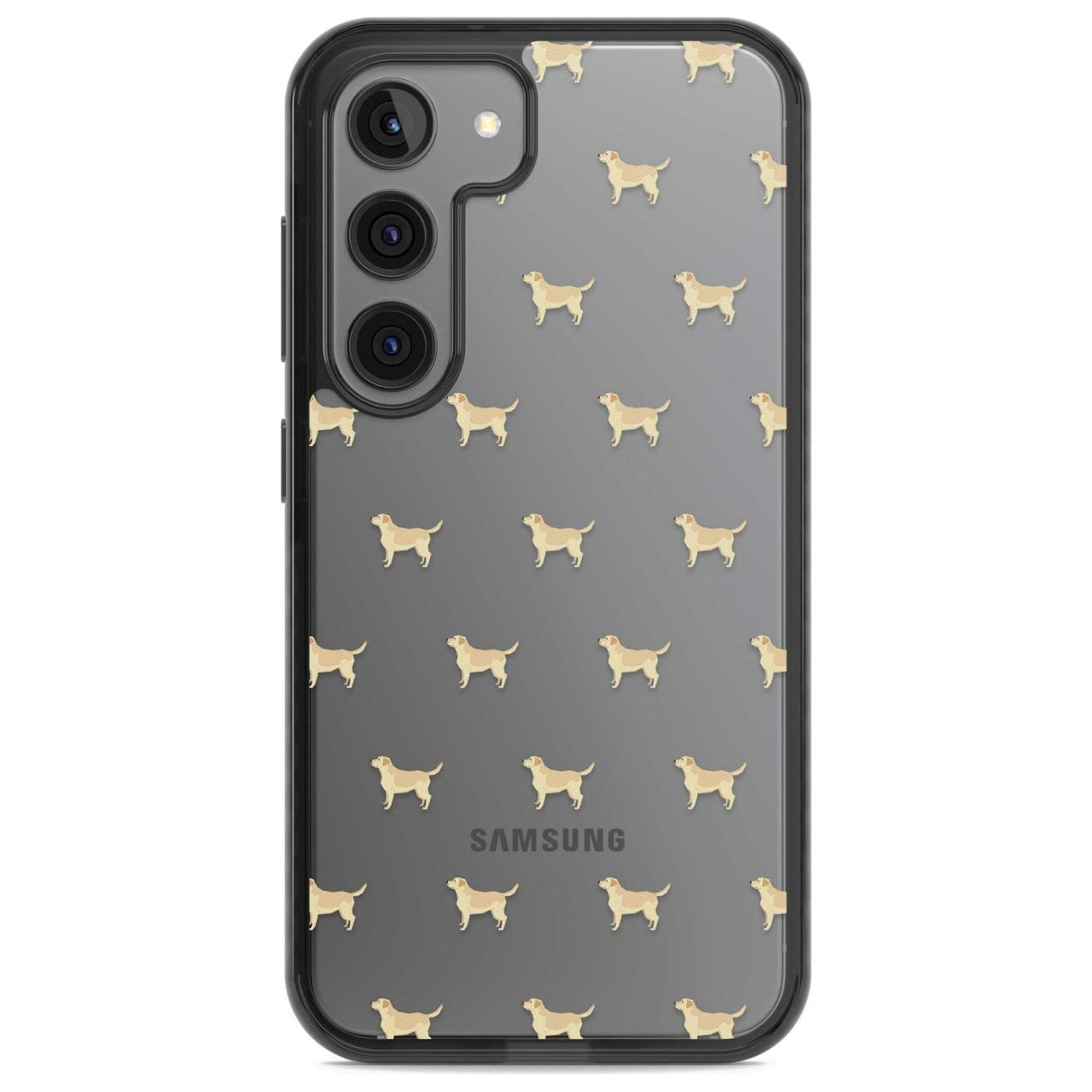 Tan Labrador Dog Pattern Clear