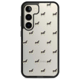 Alaskan Malamute Dog Pattern Clear Phone Case Samsung S22 / Black Impact Case,Samsung S23 / Black Impact Case Blanc Space