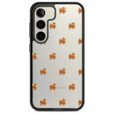 Pomeranian Dog Pattern Clear