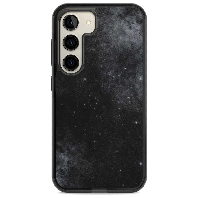 Night Sky Galaxies: Shimmering Stars Phone Case Samsung S22 / Black Impact Case,Samsung S23 / Black Impact Case Blanc Space