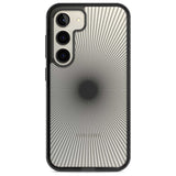 Abstract Lines: Sunburst Phone Case Samsung S22 / Black Impact Case,Samsung S23 / Black Impact Case Blanc Space