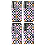 Checkered Blossom Impact Phone Case for Samsung Galaxy S24, Samsung Galaxy S23, Samsung Galaxy S22