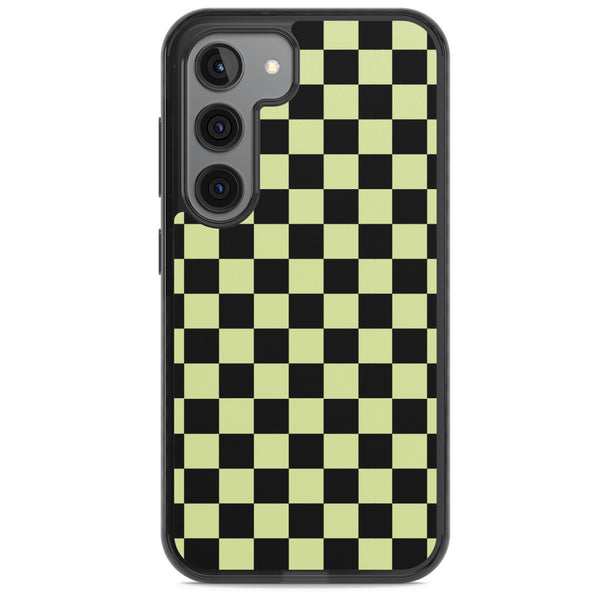 Black & Lime Check