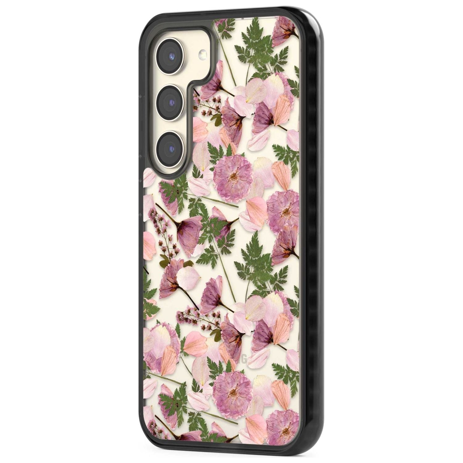 Leafy Floral Pattern Transparent Design