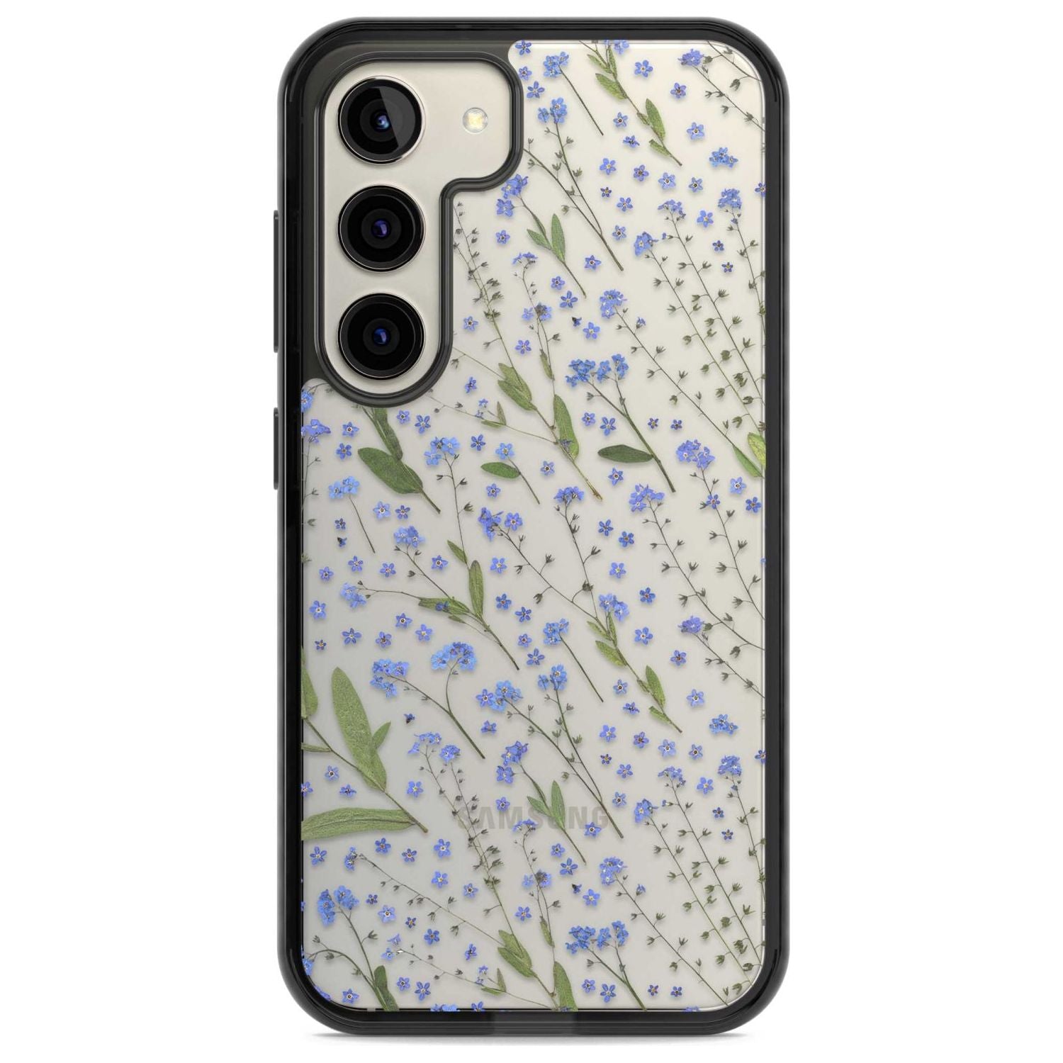 Blue Wild Flower Design