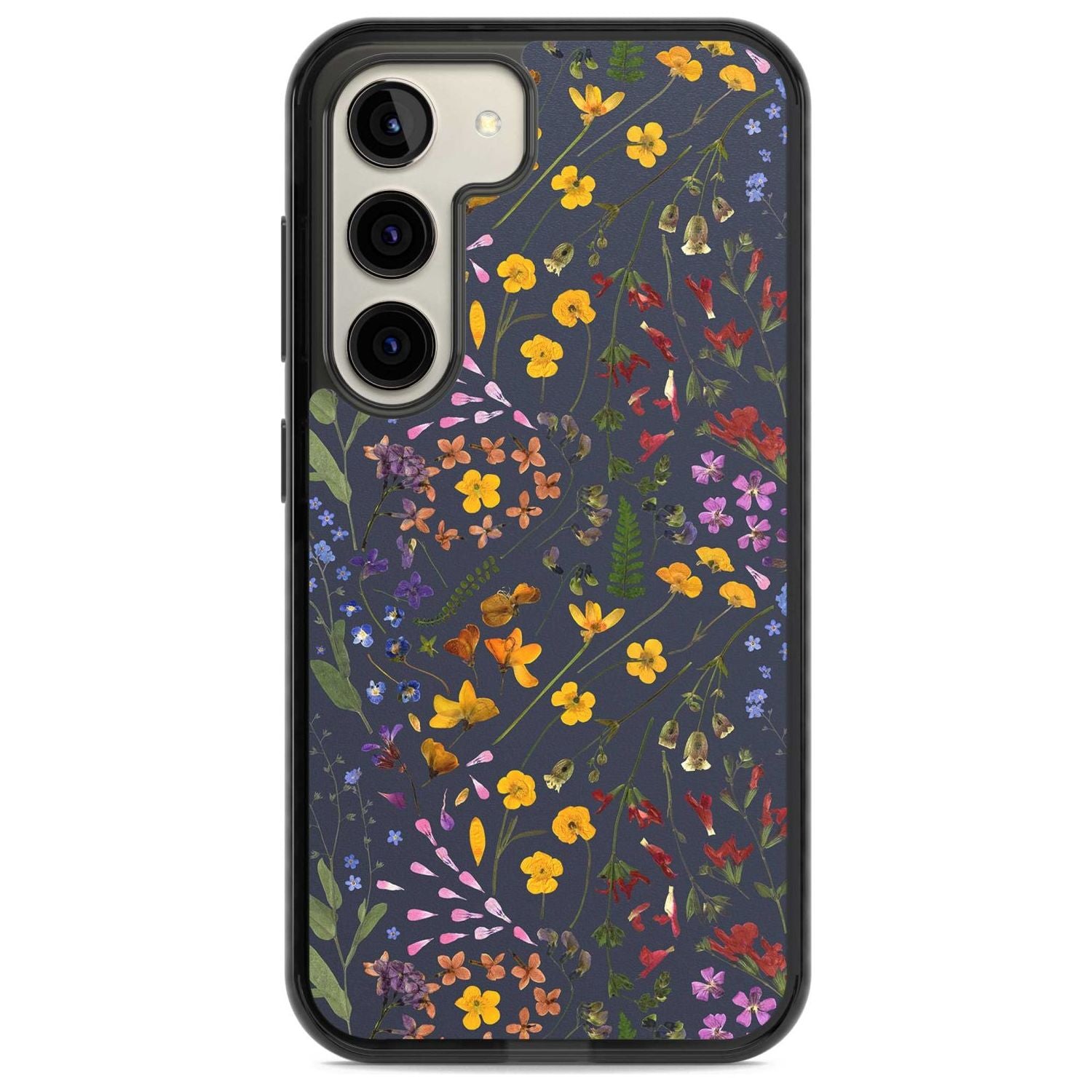 Wildflower Leaves Cluster Navy