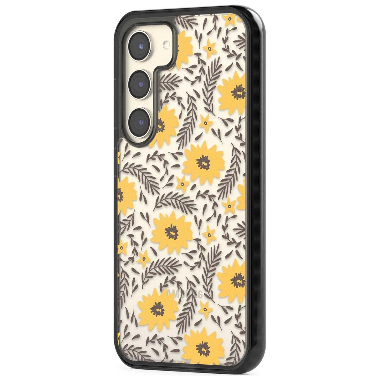 Yellow Blossoms Transparent Floral