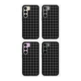 Simplistic Large Grid Pattern Black