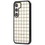 Simplistic Large Grid Pattern Black (Transparent)