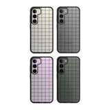 Simplistic Large Grid Pattern Black (Transparent)