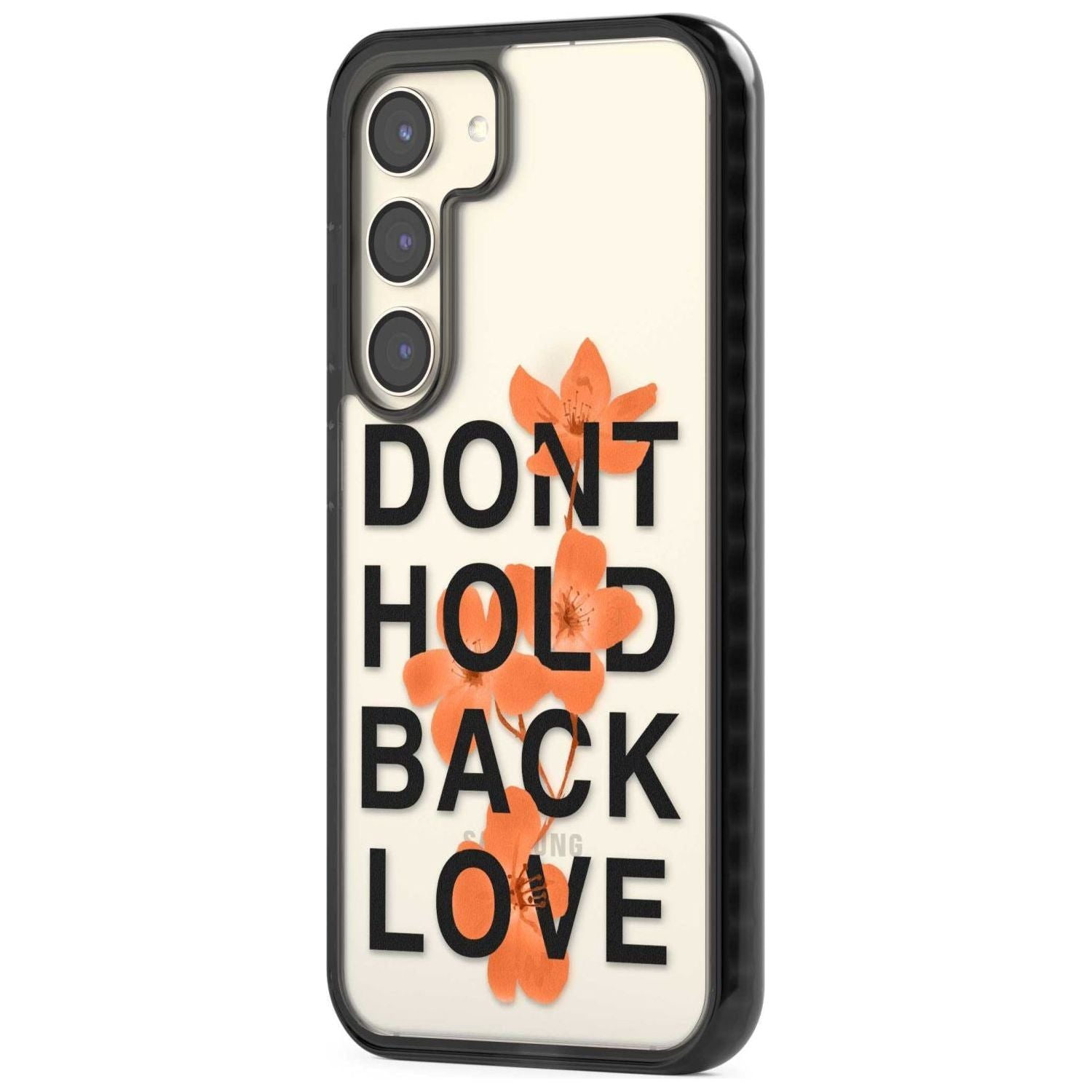 Don't Hold Back Love - Orange & Black