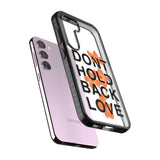 Don't Hold Back Love - Orange & Black Phone Case iPhone 15 Pro Max / Black Impact Case,iPhone 15 Plus / Black Impact Case,iPhone 15 Pro / Black Impact Case,iPhone 15 / Black Impact Case,iPhone 15 Pro Max / Impact Case,iPhone 15 Plus / Impact Case,iPhone 15 Pro / Impact Case,iPhone 15 / Impact Case,iPhone 15 Pro Max / Magsafe Black Impact Case,iPhone 15 Plus / Magsafe Black Impact Case,iPhone 15 Pro / Magsafe Black Impact Case,iPhone 15 / Magsafe Black Impact Case,iPhone 14 Pro Max / Black Impact Case,iPhone