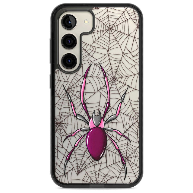 Arachnophobia Phone Case Samsung S22 / Black Impact Case,Samsung S23 / Black Impact Case Blanc Space