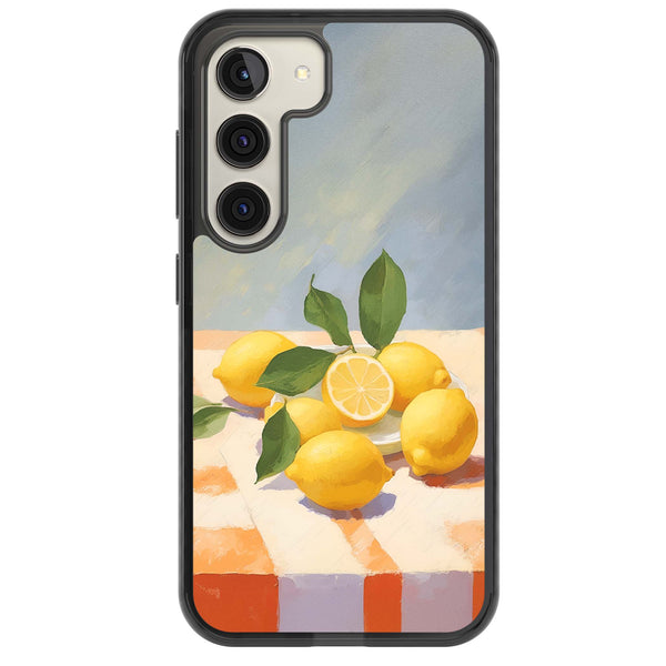 Lemons on Checkered Cloth
