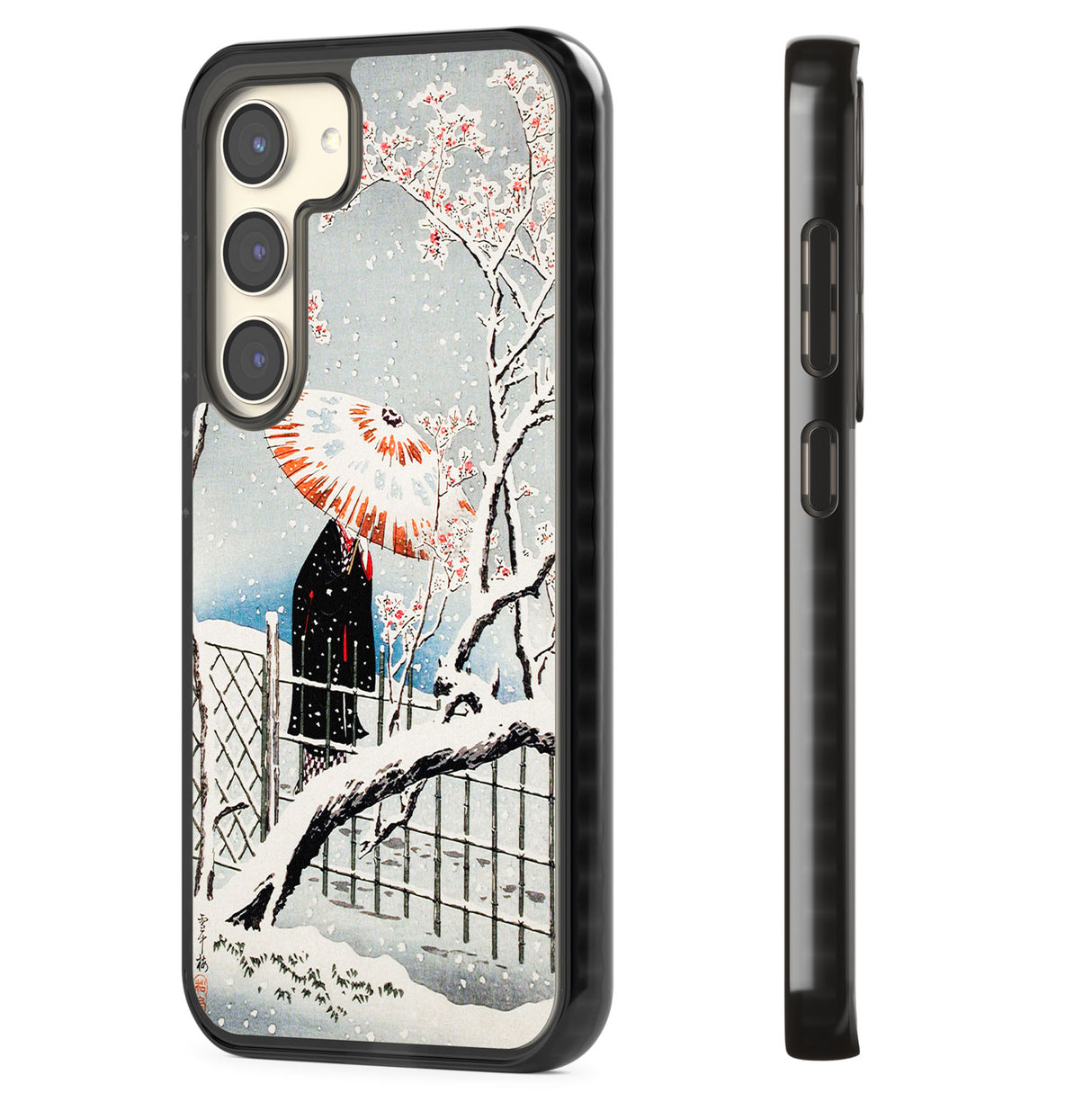Plum Tree in Snow by Hiroaki Takahashi Impact Phone Case for Samsung Galaxy S24, Samsung Galaxy S23, Samsung Galaxy S22